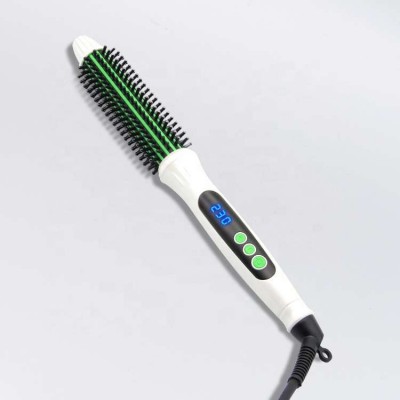 2020 Popular Hair Straightener Brands Wet And Dry 2 In 1 Mini Flat Iron Hair Straightener Brush